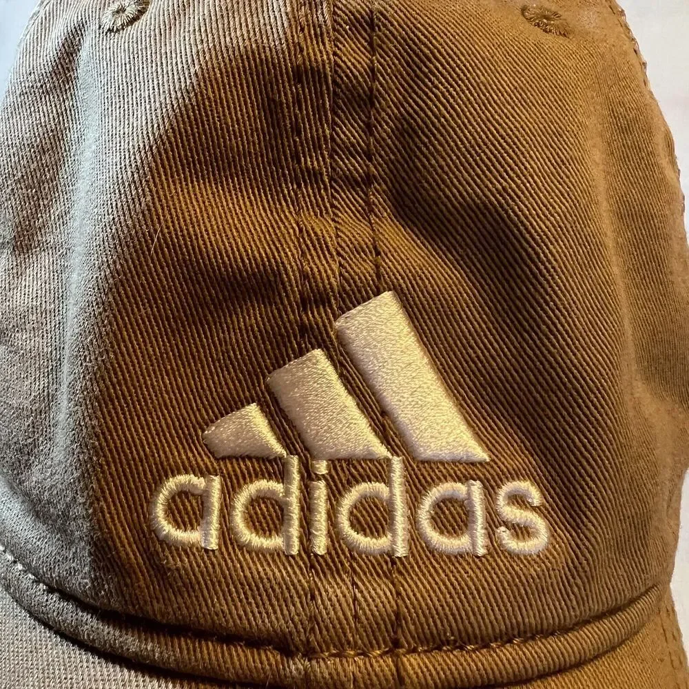 Adidas Mens Structured Mesh Snapback Tan‎ White OS Embroidered